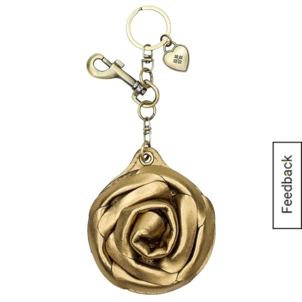Patricia Nash Rose Mirror Key Fob - NWT